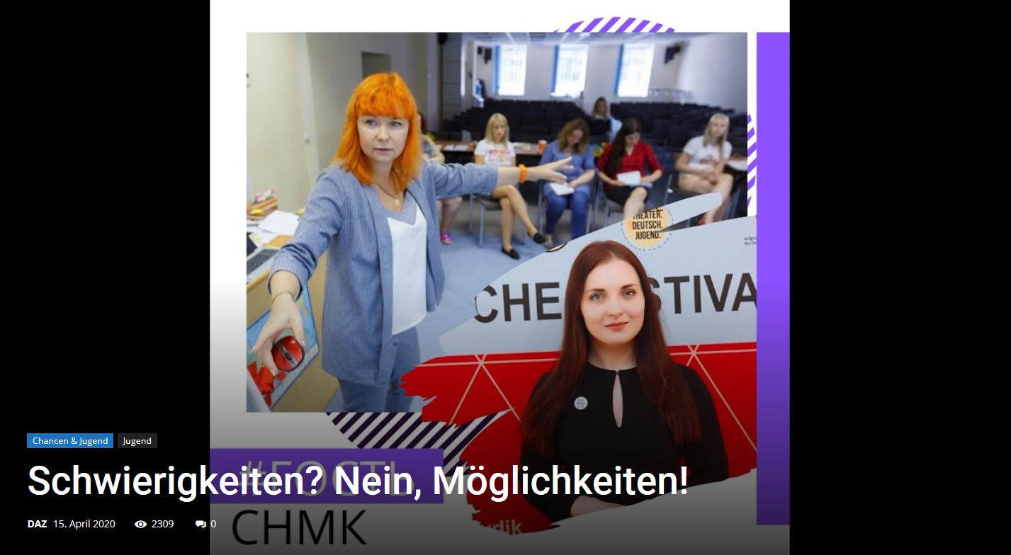 Schwierigkeiten? Nein, Möglichkeiten!